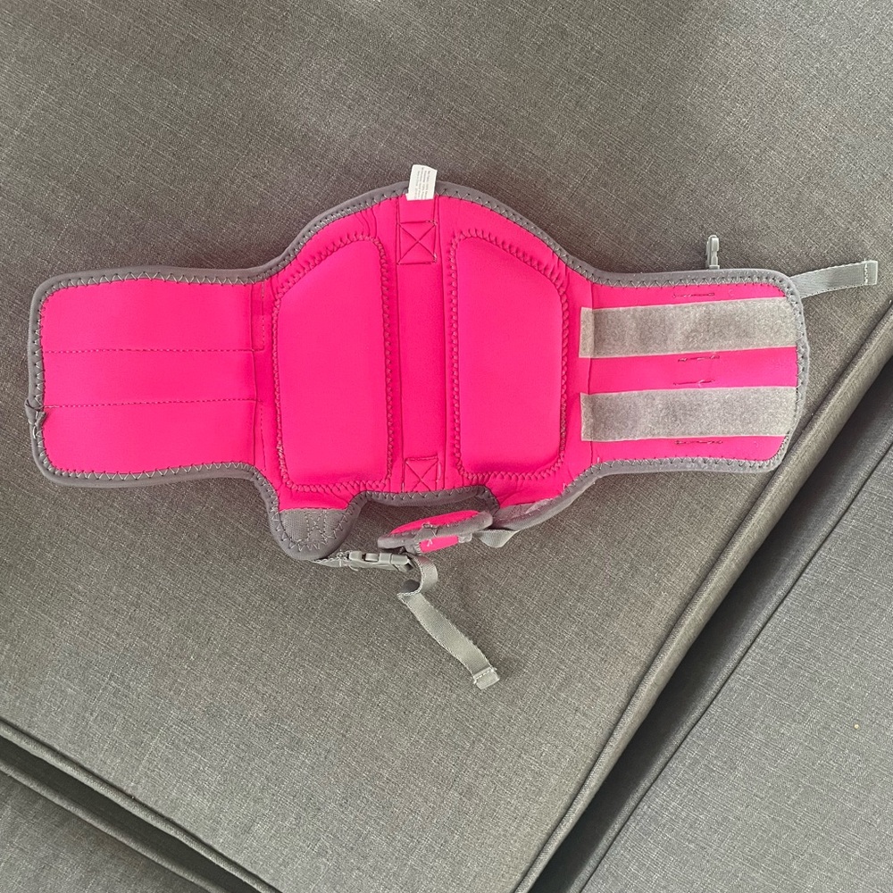 Pink and Gray Waist Support Belt